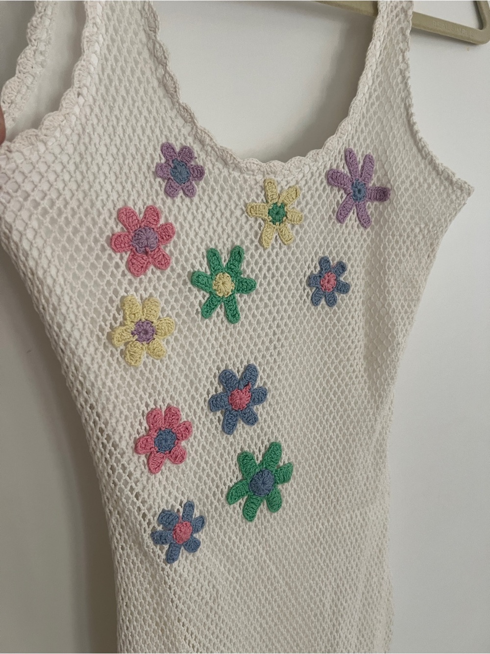 Beach Riot White Crochet Floral Appliqué Coverup - Picture 3 of 6